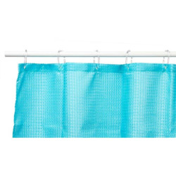 Shower Curtain Points Blue Polyester 180 x 180 cm (12 Units)