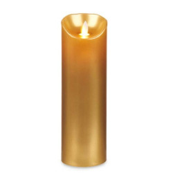 LED Candle Golden 8 x 8 x 25 cm (12 Units)