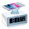 Alarm Clock with Wireless Charger Grundig White