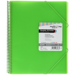 Organiser Folder Grafoplas Maxiplás Green A4