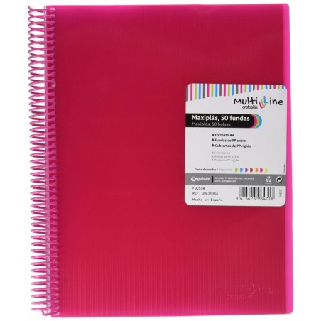 Organiser Folder Grafoplas Maxiplás Fuchsia A4