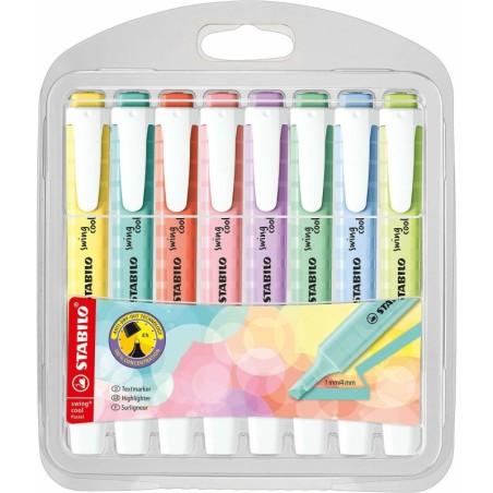 Fluorescent Marker Stabilo swing cool Pastell Multicolour 8 Pieces