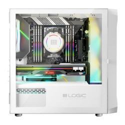 ATX Semi-tower Box Logic PORTOS ARGB White Black