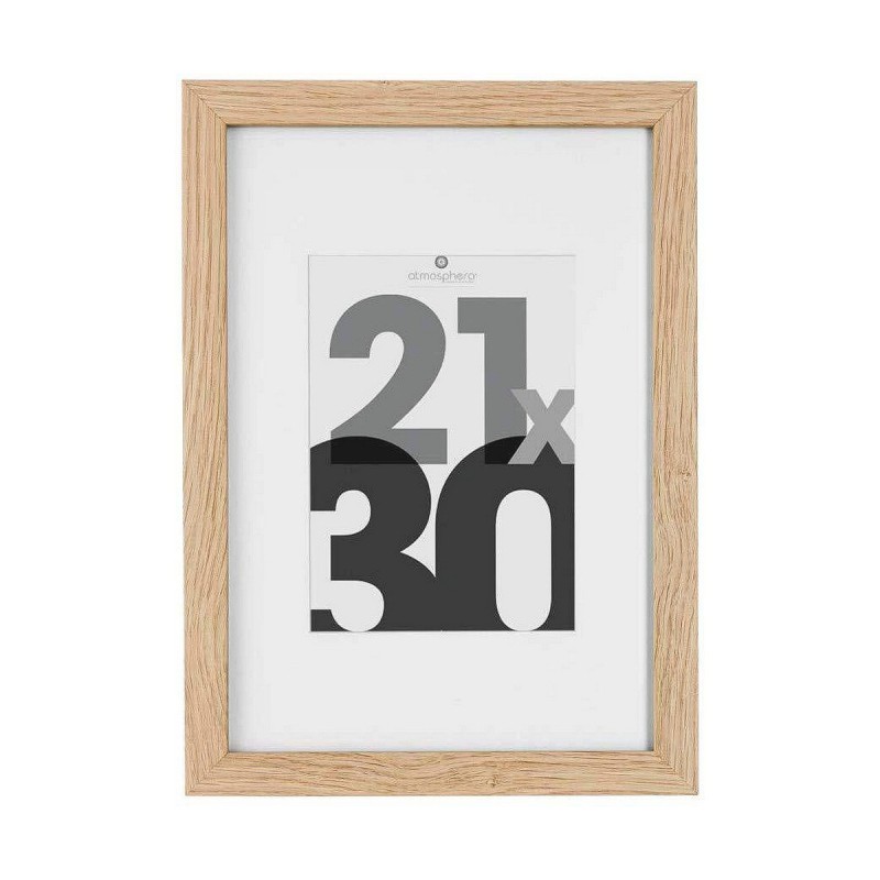 Photo frame Atmosphera Wood Natural (21 X 30 CM)