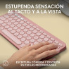 Wireless Keyboard Logitech K380s Pink Spanish Qwerty