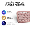 Wireless Keyboard Logitech K380s Pink Spanish Qwerty