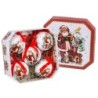 Christmas Baubles Multicolour Paper Polyfoam Father Christmas 7,5 x 7,5 x 7,5 cm (5 Units)