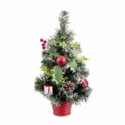 Christmas Tree Red Multicolour Plastic Pineapples 40 cm