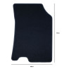 Car Floor Mat OCC Motorsport OCCRT0036 Black