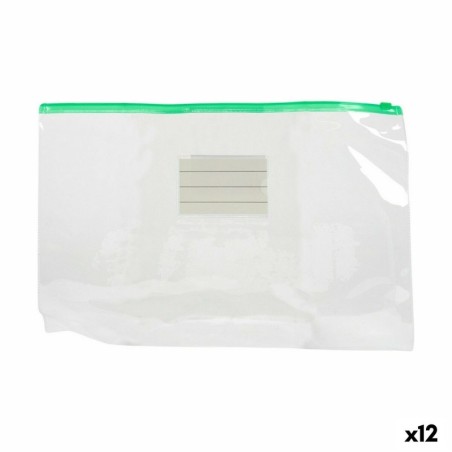 Envelopes Self-closing Plastic A4 1 x 24 x 35,5 cm (12 Units)