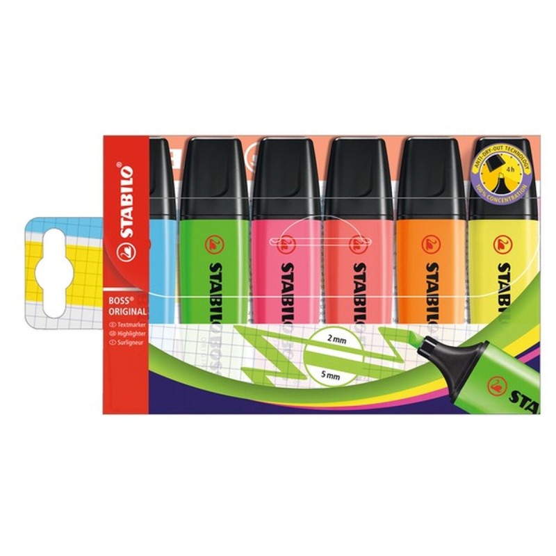 Highlighter Stabilo 70/6 Plastic