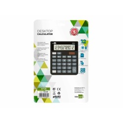 Calculator Liderpapel XF26 Black Plastic