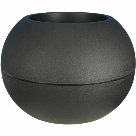 Plant pot Riviera Black Plastic Circular Ball Ø 50 cm