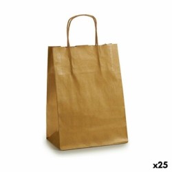 Paper Bag Golden (24 x 12 x 40 cm) (25 Units)