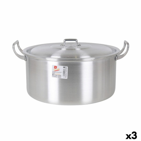 Casserole with lid Aluminium 41 x 33 x 19 cm (3 Units)