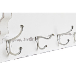 Wall mounted coat hanger DKD Home Decor Fir Metal Romantic (80 x 18 x 30 cm)