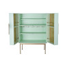 Sideboard DKD Home Decor Bottle rack Metal Wood Turquoise (90 x 48 x 130 cm)