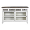 Sideboard DKD Home Decor 165 x 45,7 x 105,4 cm Crystal Grey White Dark brown Mango wood