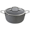 Casserole with lid Ballarini 75002-828-0 Black Grey Steel Stainless steel Aluminium Ø 16 cm 1,4 L (1 Unit)