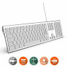 Keyboard Mobility Lab White Silver Mac OS AZERTY