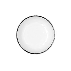 Bowl Quid Select Filo White Black Plastic 16,6 x 5,8 cm (12 Units)