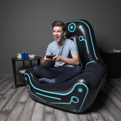 Inflatable Armchair Bestway Gamer 112 x 99 x 125 cm Black