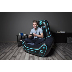 Inflatable Armchair Bestway Gamer 112 x 99 x 125 cm Black