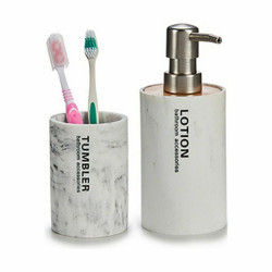 Soap Dispenser Resin Marble 350 ml (12 Units)