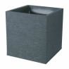 Plant pot EDA Squared Dark grey (39 x 39 x 43 cm)