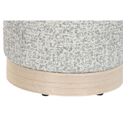 Footrest DKD Home Decor 32 x 32 x 38 cm Scandi Light grey