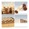 Chess and Checkers Board Colorbaby Drawer Wood (4 Units)