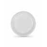 Set of reusable plates Algon White Plastic 25 cm (100 Units)