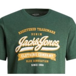 Men’s Short Sleeve T-Shirt Jack & Jones TEE SS 12246690 Green (S)