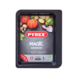 Oven Dish Pyrex Magic Rectangular 26 x 18 cm Metal 6 Units