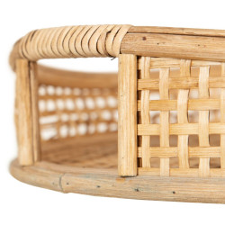 Snack tray 49,5 x 48 x 9 cm Natural Bamboo (2 Units)