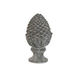 Decorative Figure Home ESPRIT Grey Pineapple 16 x 16 x 31 cm