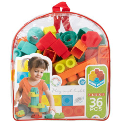 Construction set Color Block Bag 36 Pieces (6 Units)