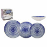 Dinnerware Set La Mediterránea Espiral Porcelain 12 Pieces (2 Units)