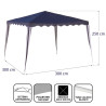 Pergola Polyester Steel 300 x 300 x 245 cm