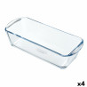 Oven Mould Pyrex Classic Vidrio Rectangular Transparent 32 x 12 x 8 cm (4 Units)