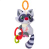 Rattle Cuddly Toy Winfun Racoon 14,5 x 20 x 9,5 cm (6 Units)