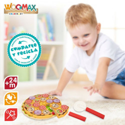 Wooden Game Woomax Pizza 27 Pieces (6 Units)