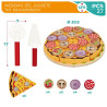 Wooden Game Woomax Pizza 27 Pieces (6 Units)