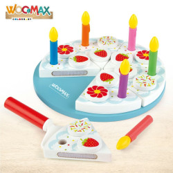 Wooden Game Woomax Tarta 26 Pieces (6 Units)