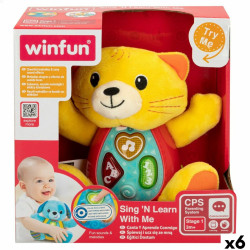 Fluffy toy Winfun animals ES 16 x 17,5 x 9,5 cm (6 Units)