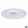 Flat plate Allure Ø 21 cm Transparent Glass (6 Units)