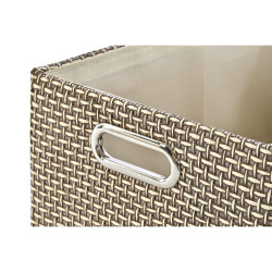 Basket set DKD Home Decor 40,5 x 28 x 18 cm Polyester (2 Units)