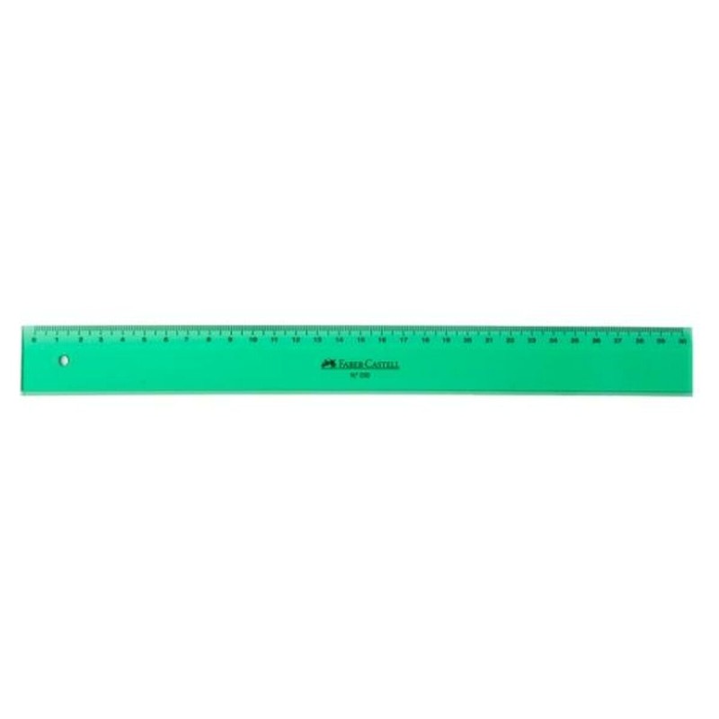 Ruler Faber-Castell 814 Green Plastic