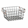 Wire Basket Black Copper Steel 22,5 x 14 x 31,5 cm (12 Units)