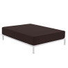 Fitted bottom sheet Alexandra House Living Brown Chocolate 90 x 200 cm